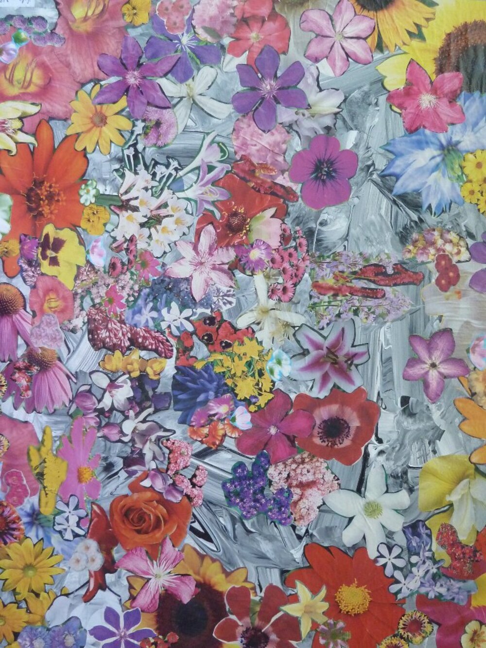 Original & unique collage on a 16 X 20 X 1/2 canvas